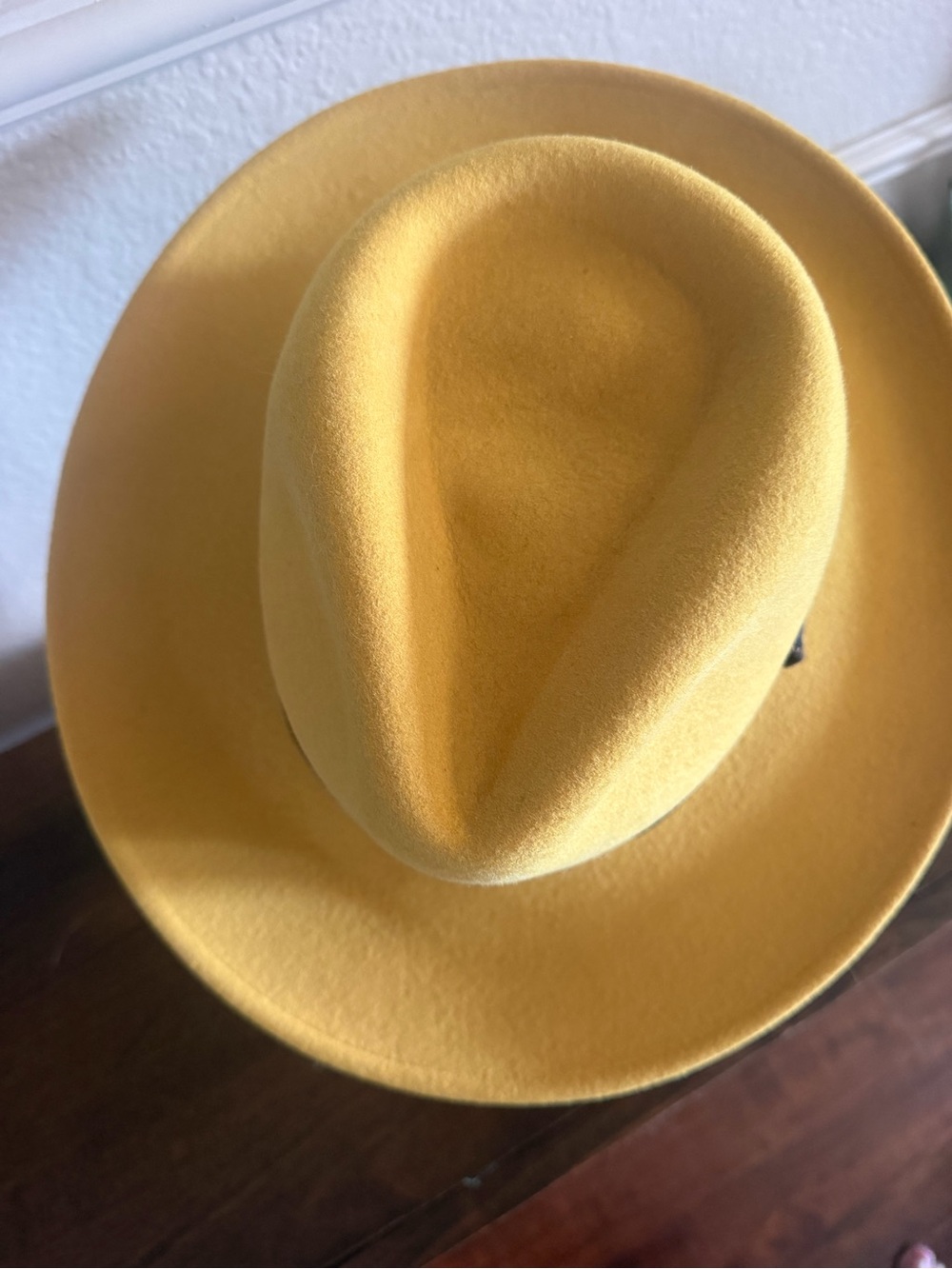 Bigalli felt hat. Mustard color - Picture 2 of 5